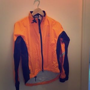 Orange Showers Pass Cycling Jacket
